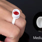 100pcs Microblading Pigment Glue Rings Tattoo Ink Holder For Eyelash Extension Rings